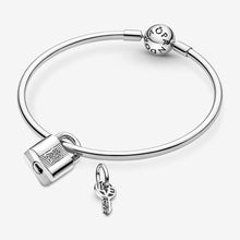 Load image into Gallery viewer, Pandora Padlock & Key Dangle Charm - Fifth Avenue Jewellers