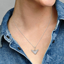 Load image into Gallery viewer, Pandora Pavé Heart And Angel Wings Necklace - Fifth Avenue Jewellers