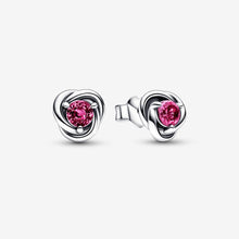 Load image into Gallery viewer, Pandora Pink Eternity Circle Stud Earrings - Fifth Avenue Jewellers