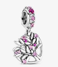 Load image into Gallery viewer, Pandora Pink Heart Family Tree Dangle Charm - Fifth Avenue Jewellers
