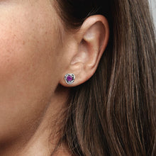 Load image into Gallery viewer, Pandora Purple Eternity Circle Stud Earrings - Fifth Avenue Jewellers