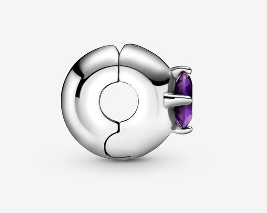 Pandora Purple Round Solitaire Clip Charm – Fifth Avenue Jewellers