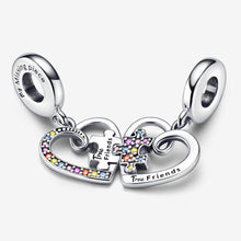 Load image into Gallery viewer, Pandora Puzzle Piece Hearts Splittable Friendship Dangle Charm - Fifth Avenue Jewellers