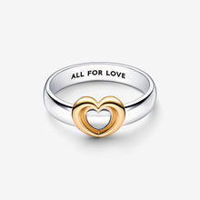Load image into Gallery viewer, Pandora Radiant Two-tone Sliding Heart Ring - Fifth Avenue Jewellers