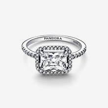 Load image into Gallery viewer, Pandora Rectangular Sparkling Halo Ring - Fifth Avenue Jewellers