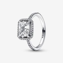 Load image into Gallery viewer, Pandora Rectangular Sparkling Halo Ring - Fifth Avenue Jewellers
