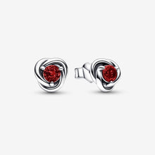 Load image into Gallery viewer, Pandora Red Eternity Circle Stud Earrings - Fifth Avenue Jewellers