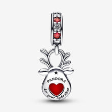 Load image into Gallery viewer, Pandora Red Nose Reindeer Murano Dangle Charm - Fifth Avenue Jewellers