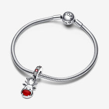 Load image into Gallery viewer, Pandora Red Nose Reindeer Murano Dangle Charm - Fifth Avenue Jewellers