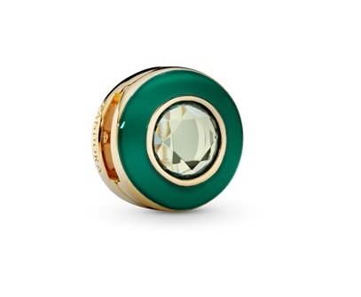 Pandora Reflexions Gleaming Green Circle Charm - Fifth Avenue Jewellers