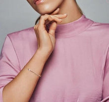 Load image into Gallery viewer, Pandora Rose Link Chain & Stones Bracelet - Fifth Avenue Jewellers