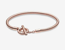 Load image into Gallery viewer, Pandora Rose Moments T-Bar Snake Chain Bracelet - Fifth Avenue Jewellers