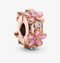 Load image into Gallery viewer, Pandora Rose Pink Daisy Spacer Clip Charm - Fifth Avenue Jewellers