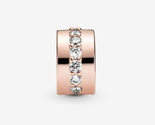 Load image into Gallery viewer, Pandora Rose Sparkling Row Spacer Clip Charm - Fifth Avenue Jewellers