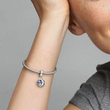 Load image into Gallery viewer, Pandora Santa Claus On The Moon Double Dangle Charm - Fifth Avenue Jewellers