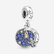 Load image into Gallery viewer, Pandora Santa Claus On The Moon Double Dangle Charm - Fifth Avenue Jewellers