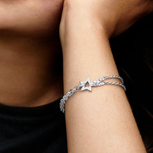 Load image into Gallery viewer, Pandora Shooting Star Double Chain Bracelet - Fifth Avenue Jewellers