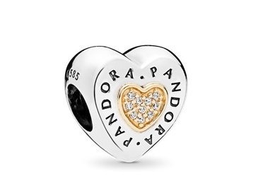 Pandora Signature Heart Charm - Fifth Avenue Jewellers