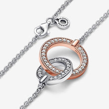 Load image into Gallery viewer, Pandora Signature Two Tone Intertwined Circles Necklace - Fifth Avenue Jewellers