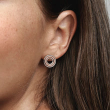 Load image into Gallery viewer, Pandora Signature Two Tone Logo & Pavé Stud Earrings - Fifth Avenue Jewellers