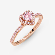 Load image into Gallery viewer, Pandora Sparkling Elevated Heart Ring Pink Crystal - Fifth Avenue Jewellers