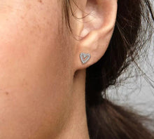Load image into Gallery viewer, Pandora Sparkling Freehand Heart Stud Earrings - Fifth Avenue Jewellers