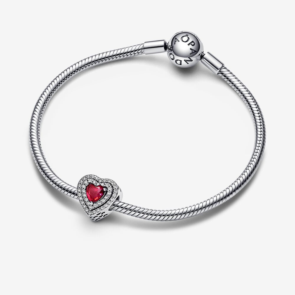 Pandora Sparkling Levelled Heart Charm – Fifth Avenue Jewellers