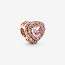 Load image into Gallery viewer, Pandora Sparkling Levelled Heart Charm - Fifth Avenue Jewellers