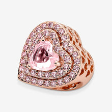 Load image into Gallery viewer, Pandora Sparkling Levelled Heart Charm - Fifth Avenue Jewellers