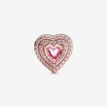 Load image into Gallery viewer, Pandora Sparkling Levelled Heart Charm - Fifth Avenue Jewellers