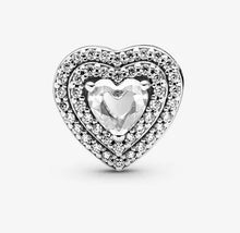 Load image into Gallery viewer, Pandora Sparkling Levelled Hearts Charm - Fifth Avenue Jewellers