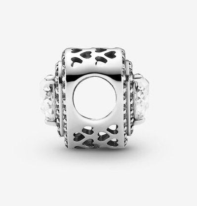 Pandora Sparkling Levelled Hearts Charm – Fifth Avenue Jewellers