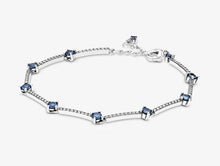 Load image into Gallery viewer, Pandora SparklingBlue Pavé Bars Bracelet - Fifth Avenue Jewellers