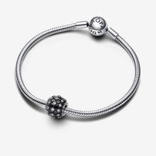 Load image into Gallery viewer, Pandora Sparkling Pavé Round Black Charm - Fifth Avenue Jewellers
