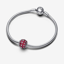 Load image into Gallery viewer, Pandora Sparkling Pavé Round Pink Charm - Fifth Avenue Jewellers
