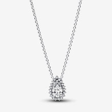 Load image into Gallery viewer, Pandora Sparkling Pear Halo Collier Necklace - Fifth Avenue Jewellers