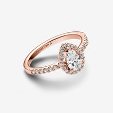 Load image into Gallery viewer, Pandora Sparkling Pear Halo Ring - Fifth Avenue Jewellers