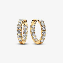 Load image into Gallery viewer, Pandora Sparkling Row Eternity Hoop Earrings - Fifth Avenue Jewellers