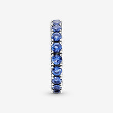 Load image into Gallery viewer, Pandora Sparkling Row Eternity Ring Blue - Fifth Avenue Jewellers