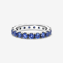 Load image into Gallery viewer, Pandora Sparkling Row Eternity Ring Blue - Fifth Avenue Jewellers