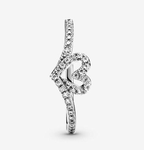 Pandora Sparkling Wishbone Heart Ring – Fifth Avenue Jewellers