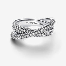 Load image into Gallery viewer, Pandora Timeless Pavé Crossover Dual Band Ring - Fifth Avenue Jewellers