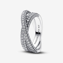 Load image into Gallery viewer, Pandora Timeless Pavé Crossover Dual Band Ring - Fifth Avenue Jewellers