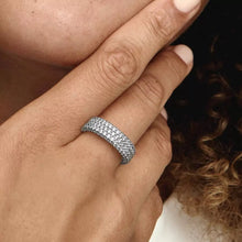 Load image into Gallery viewer, Pandora Timeless Pavé Triple-row Ring - Fifth Avenue Jewellers