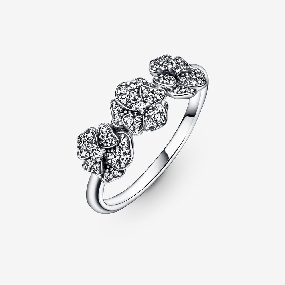 Pandora Triple Pansy Flower Ring – Fifth Avenue Jewellers