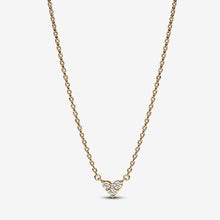 Load image into Gallery viewer, Pandora Triple Stone Heart Collier Necklace - Fifth Avenue Jewellers