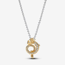 Load image into Gallery viewer, Pandora Two-tone Chinese Year of the Dragon Collier Necklace - Fifth Avenue Jewellers