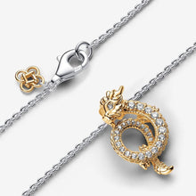 Load image into Gallery viewer, Pandora Two-tone Chinese Year of the Dragon Collier Necklace - Fifth Avenue Jewellers