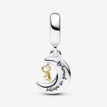 Load image into Gallery viewer, Pandora Two-tone Key & Moon Dangle Charm - Fifth Avenue Jewellers