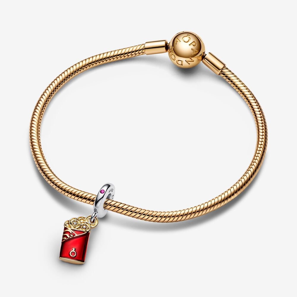 Pandora Two-tone Red Envelope Dangle Charm – Fifth Avenue Jewellers